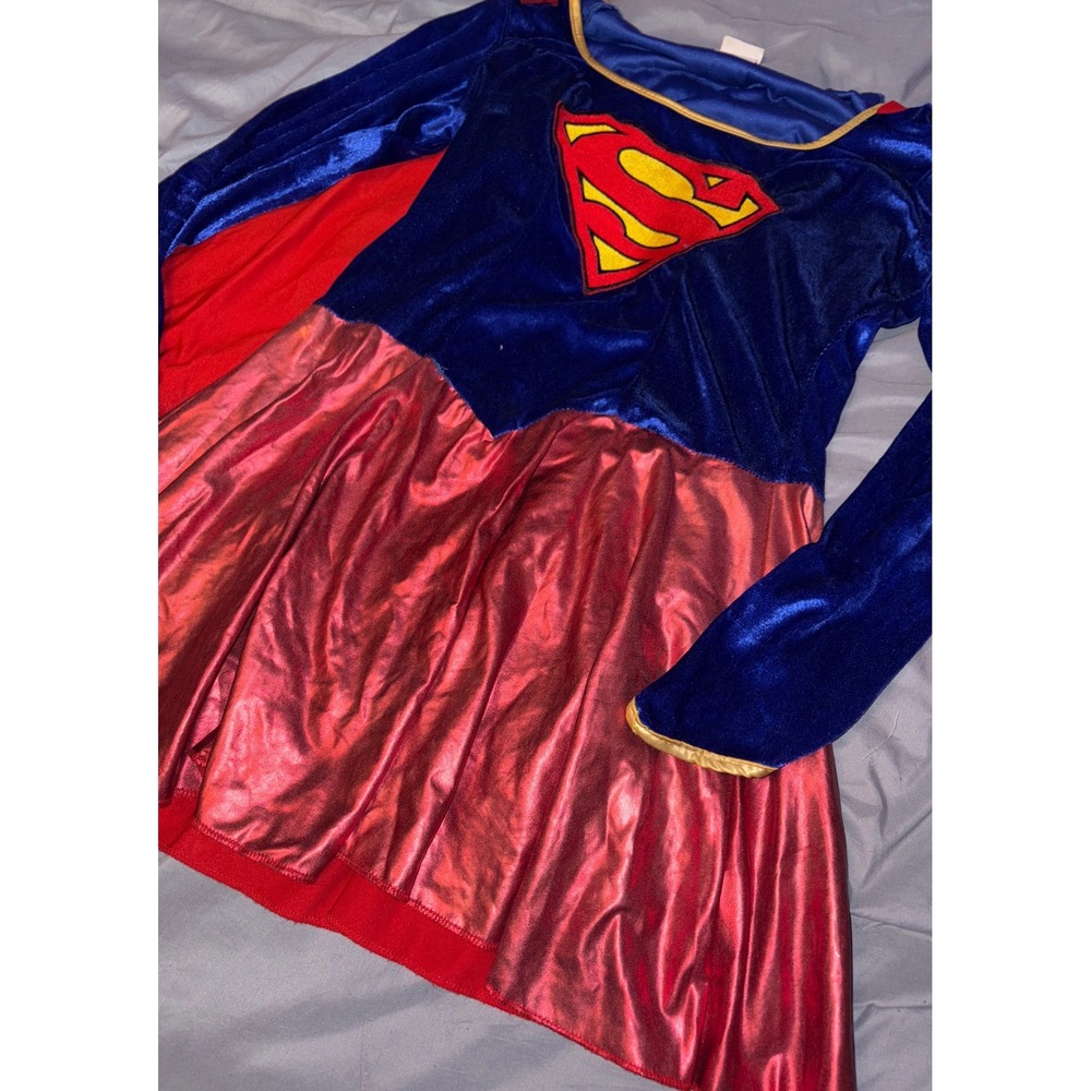 Rubie's Supergirl Costume Women Medium M DC Comics Dress w Cape - Picture 3 of 8